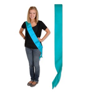 Beistle Satin Sash, 33" x 4", (2/Pkg) Blue - 1 of 1
