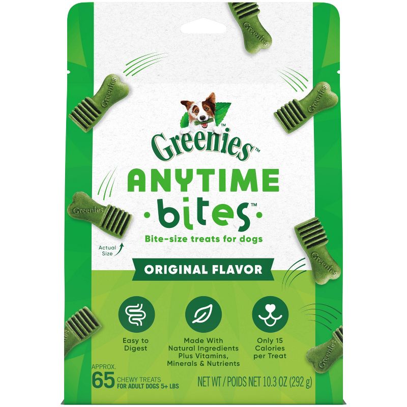Greenies Anytime Bites Original Flavor All Stages Dog Treat, 1 of 9