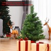 Tangkula 24"Artificial Christmas Tree Pre-Lit LED Lights for Window Side Tabletop w/ Led Lights - 4 of 4