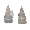 Transpac Dolomite 3.25 in. Gray Christmas Birch Gnome Salt and Pepper Shakers Set of 2 - 3 of 4