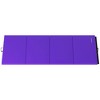 BalanceFrom Fitness 96 x 48 Inch All Purpose Exercise Mat Bundled with 8 Foot Balance Beam Foldable Gymnastic Activity Set, Purple - 2 of 4