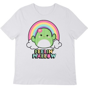 Squishmallows Maritza Feelin' Mallow Crew Neck Short Sleeve White & Green Ombre Women's T-shirt - 1 of 3