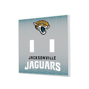 NFL AFC Teams Linen Hidden-Screw Light Switch Plate for Double Toggle - 1 of 4