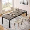Vynxaria Large Rectangle Dining Table, Modern Kitchen Dinner Table for Family Gatherings, Dining Room Furniture - 3 of 4