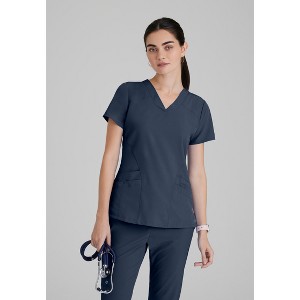 Barco One - Women's Pulse 5-Pocket Anti-Static V-Neck Scrub Top - 1 of 4