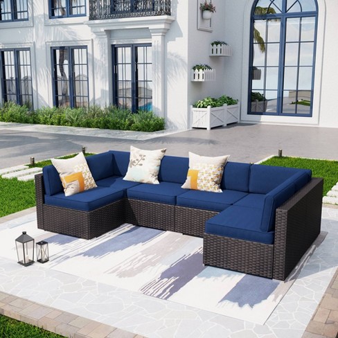 6pc Low-back Rattan Sofa Set - Captiva Designs : Target