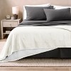 Faux Shearling Fleece Blanket by Bare Home - 2 of 4