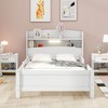 ALEXOUN Bed Frame with Rails for Kids,Wood Low Platform Beds with Storage Headboard & Slat Support for Kids,Teens,No Box Spring Needed - 4 of 4