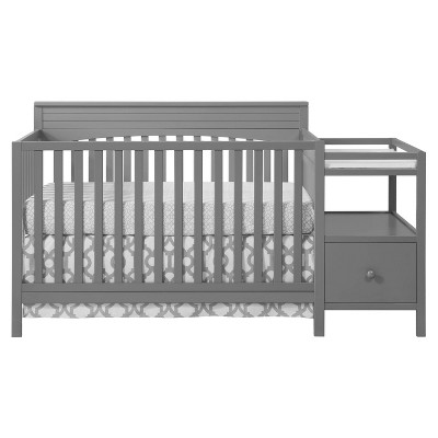 Oxford Baby Harper 4-in-1 Convertible Crib and Changer Combo - Dove Gray