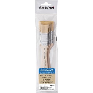 da Vinci SYNTHETIC Mottler Brush, Natural Hog, Acrylic & Oil, Flat, Series 2429, 3 Brush Set - 1 of 3