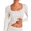 Adore Me Women's Pointelle Long Sleeve Lounge - 2 of 4