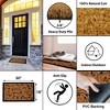 Evideco French Home Goods Sheltered Coir Doormat 30x18 Inch - 4 of 4