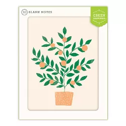 10ct Blank Note Cards Orange Tree
