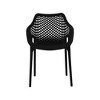 Meridian Furniture,Mykonos Outdoor Patio Dining Chair, Set of 4 - 4 of 4
