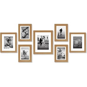 Americanflat Picture Frame Set of 7 Pieces with shatter-resistant glass - Available in a variety of sizes and styles - 1 of 3