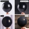 PartyWoo Balloons Black Matte 36 18 12 10 5 Inch 127 pcs - 3 of 4