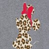 Women's - Disney - Minnie Mouse Leopard Print Silhouette Short Sleeve Graphic T-Shirt - 2 of 4