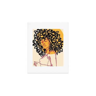 Deny Designs Alilscribble Sun Girl Framed Art Print