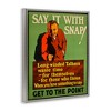 Stupell Industries Vintage Say It With Snap Black Framed Floater Canvas Wall Art - 3 of 4