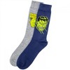 Mens Incredible Hulk Icons Crew Socks 2-Pair Box Set - 2 of 4
