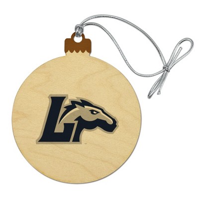 Longwood Secondary Logo Wood Christmas Tree Holiday Ornament