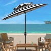 Iris Fashion Line 9Ft Double Top Umbrella - PAT8204 - Safavieh - 2 of 4