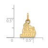 Black Bow Jewelry 10k Yellow Gold James Madison Dukes NCAA Extra Small Pendant - 2 of 3
