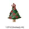 Unique Bargains Christmas Brooches HC155 Alloy Dripping Wax Red Green 1.57"x2.2" 1 Pc - 3 of 4