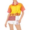 LA LEELA Women's Casual Beach Hawaiian Shirt Summer Blouse Short Sleeve Button Up Dress Tops Tee Shirts Blouses for Women - 2 of 4