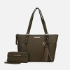 MKF Collection Gloria Vegan Leather Women’s Tote Bag with Wallet Set by Mia K - 2 of 4