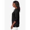 Jessica London Women's Plus Size Stretch Cotton Boatneck Tunic - 4 of 4