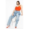 Women's Plus Size Kiera Top - tangerine | CITY CHIC - 3 of 4