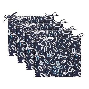 Peace Nest Waterproof Outdoor Chair Cushions Set of 4 with Ties for Patio Furniture - 1 of 4