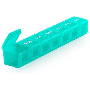 Sukuos XL Pill Box, Case w/Clear Lid, Arthritis-Friendly, BPA-Free, Easy-Clean - 1 of 4
