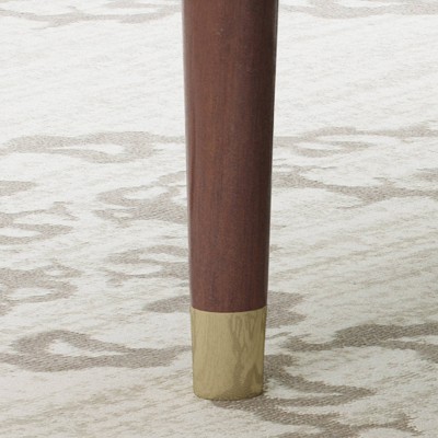 Emerald Velvet Button-Tufted Accent Chair with Wood Legs