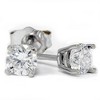 Pompeii3 3/4ct Diamond Studs 14K White Gold - 2 of 3