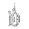 Black Bow Jewelry 14k White Gold, Isabelle Collection, Mini Letter G Initial Charm - 3 of 4