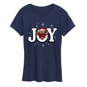 Women's - Instant Message - Joy Teddy Bear Short Sleeve Graphic T-Shirt - 1 of 4