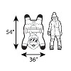 Santa Claus Winter Snow Tube by CocoNut Outdoor, 54" Jumbo Inflatable Sled - 3 of 4