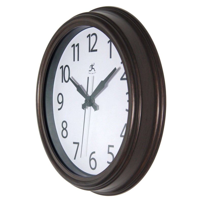 12&#34; Fabrizio Wall Clock Antique Brown - Infinity Instruments, 5 of 7