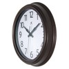 12" Fabrizio Wall Clock Antique Brown - Infinity Instruments - image 4 of 4