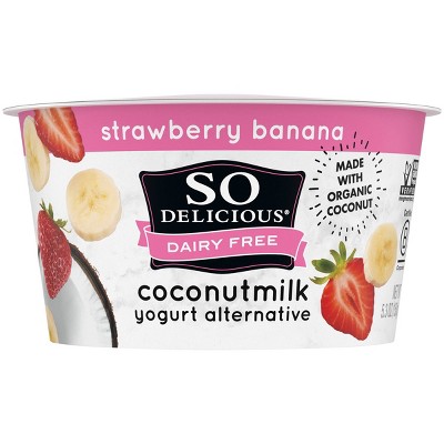 So Delicious Dairy Free Strawberry Banana Coconut Milk Yogurt - 5.3oz Cup