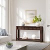 59-Inch Long Console Table, Wooden Entryway Table with 2 Drawers & Open Storage Shelf, Hallway, Living Room - 4 of 4