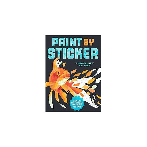 Paint By Sticker Adult Coloring Book: Create 12... : Target