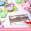 Joyfy 28 Packs Valentines Day Foam Fingers with Cards for Kids, Valentine Party Favor, Valentine’s Greeting Cards, Classroom Exchange Gift for Kids - 3 of 4
