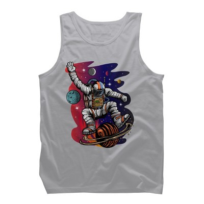 Men's Design By Humans Space Ride By Adamzworld Tank Top