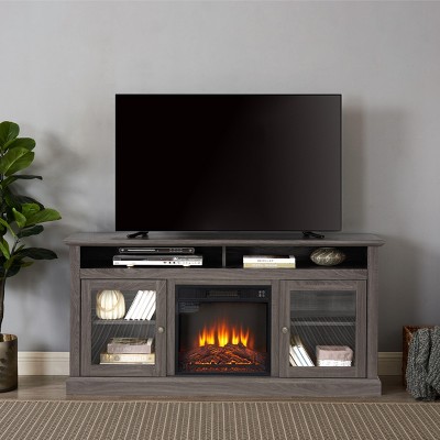 NicBex TV Stand 18" Electric Fireplace TV Stand Entertainment Center Media Console for Living Room, Bedroom