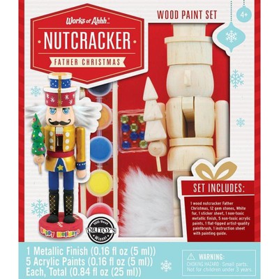 MasterPieces Inc Works of Ahhh Nutcracker Father Christmas Wood Painting Kit