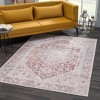 Hauteloom Cream Rust Leeston Vintage Washable Area Rug - 4 of 4