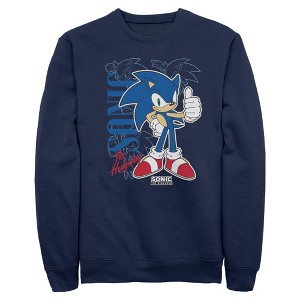 Mens Sonic the Hedgehog Thumbs Up Sweatshirt - 1 of 4